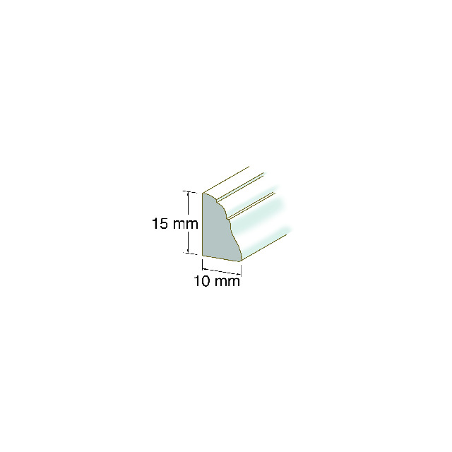 SMYGLIST 10X15MM VIT PL 200CM PLAST             (10) | Beijerbygg Byggmaterial SMYGLIST 10X15MM VIT PL 200CM PLAST             (10) | Beijerbygg Byggmaterial